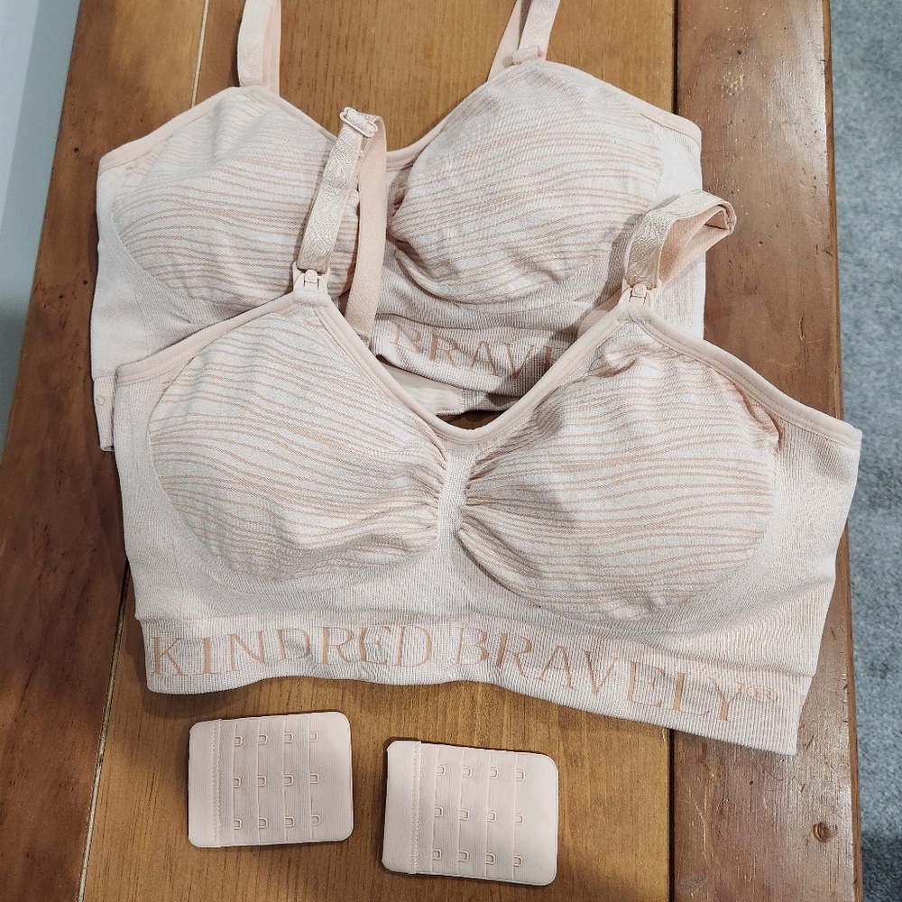 Kindred Bravely Sublime® Hands-Free Pumping & Nursing Bra, Medium, Pink Heather